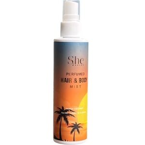 S.he Makeup Perfumed Hair & Body Mist in the scent Tangy Coconut new